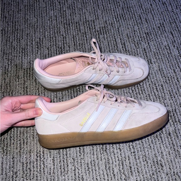 adidas Shoes - Adidas Women's gazelle indoor sneaker in sandy pink cloud gum